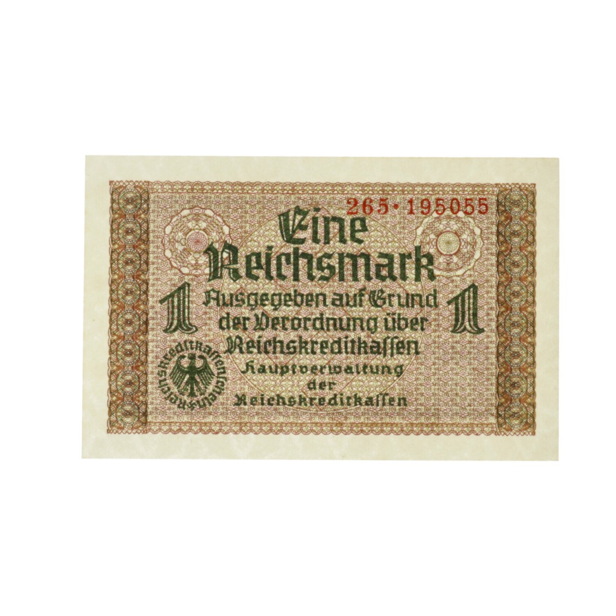 Germany. 1 Reichsmark. Banknote. Type ND. - UNC.