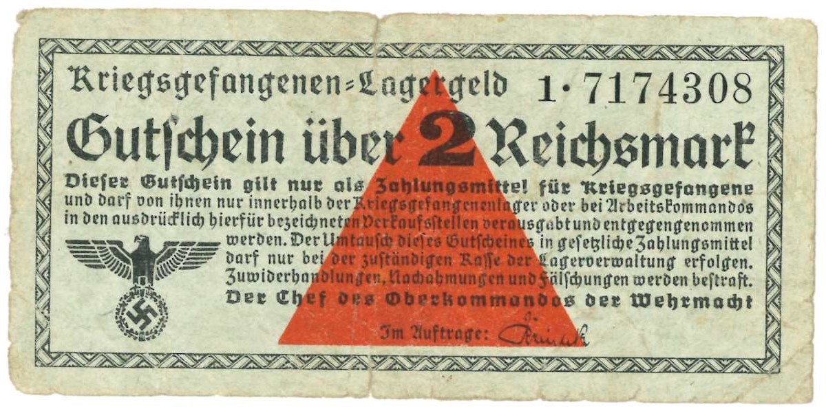 Germany. 2 Reichsmark. Banknote. Type ND. - Fine -.