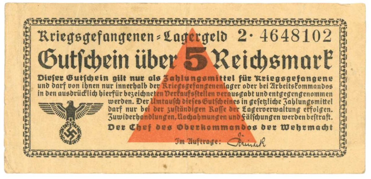 Germany. 5 Reichsmark. Banknote. Type ND. - Very fine.