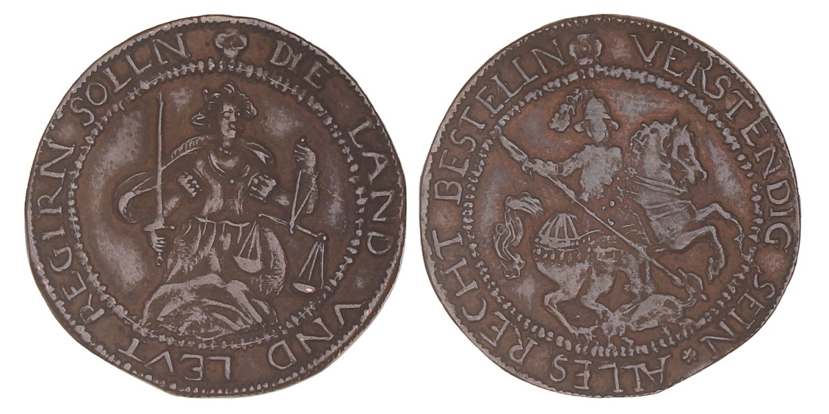 German states. Saxony - Ernestine Line. N.D. (1557 - 1564). Jeton.