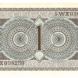 Nederland. 1 Gulden. Muntbiljet. Type 1949. Type Juliana. - UNC.