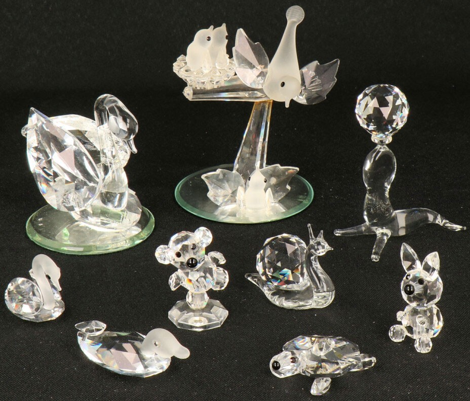 (10) delig lot Goldina Kristal miniaturen