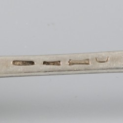 5-delige set dinerlepels (Amsterdam, Roelof Helweg 1776-1811) zilver.