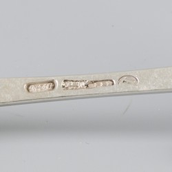 11-delige set dinervorken (Amsterdam, Roelof Helweg 1776-1811 & Jacob Hulscher 1789-1804) zilver.