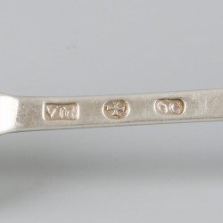 6-delige set lepels (Zutphen, Willem C. van Meurs 1767-1807) zilver.