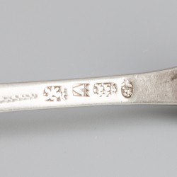 6-delige set vorken (Friesland, Johannes Andringa 1769-1796) zilver.