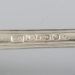 6-delige set lepels (Amsterdam, Frederik Abrahamie 1775-1809) zilver.