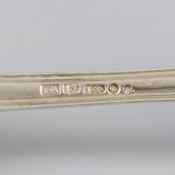 6-delige set lepels (Amsterdam, Frederik Abrahamie 1775-1809) zilver.