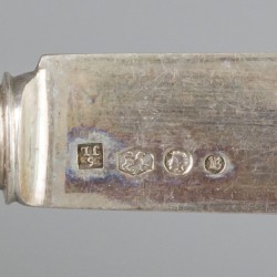 12-delige set messen zilver.