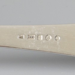 3-delige set scheplepels "Haags Lofje" zilver.