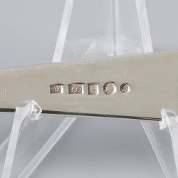 6-delige set lepels "Haags Lofje" zilver.
