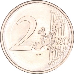 VERKOCHT Nederland. Beatrix. 2 Euro 'monometaal'. Proefslag Birmingham. 2001.