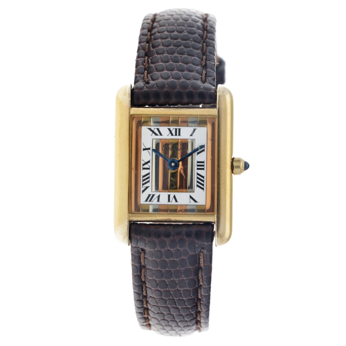 Cartier Must de Cartier Tank 3 6601 - Trinity Dial - Dames polshorloge - ca. 1980.