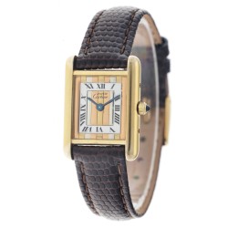 Cartier Must de Cartier Tank 3 6601 - Trinity Dial - Dames polshorloge - ca. 1980.