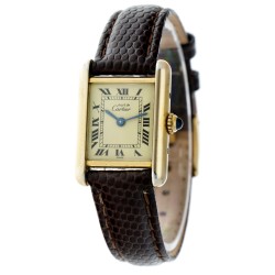 Cartier Tank Vermeil 5057001 - Dames polshorloge - ca. 1990.