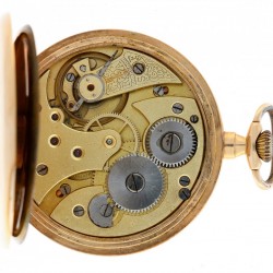 Chronometer Supra - Zakhorloge goud met ketting - ca. 1915.