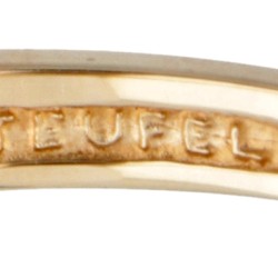 14 kt. Geelgouden Norman Teufel spinner ring bezet met ca. 0.29 ct. diamant.