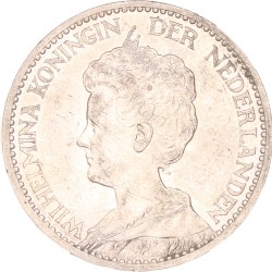 1 Gulden. Wilhelmina. 1910. Prachtig -.