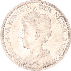 1 Gulden. Wilhelmina. 1910. Prachtig -.