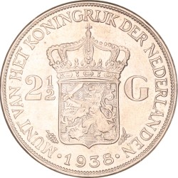 2½ gulden. 1938 Grofhaar. Prachtig -.