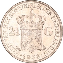 2½ gulden. 1938 Grofhaar. Prachtig -.