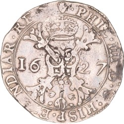 Patagon. Brabant. Antwerpen. Filips IV. 1627. Zeer Fraai -.