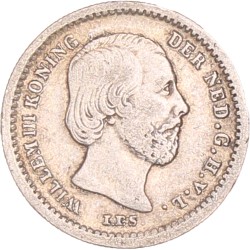 5 Cent. Willem III. 1853. Zeer Fraai.
