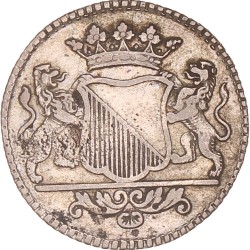 Duit. Zilveren afslag. Utrecht stad. 1739. Zeer Fraai.