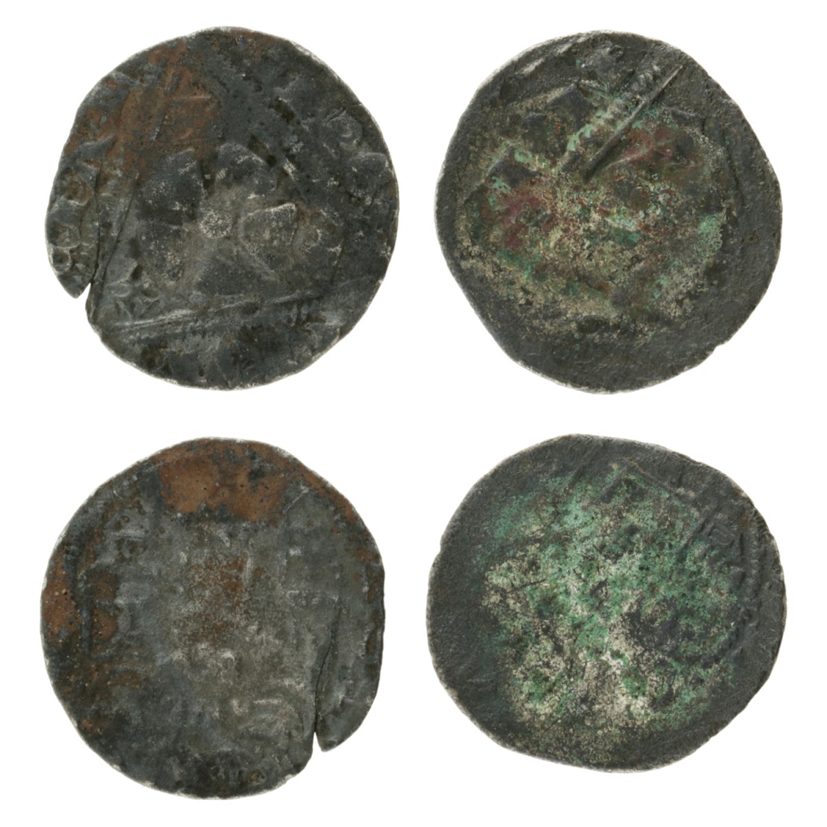 No reserve - German states. Lippe. Lipstadt. Simon I. Lot (2) Denier. N.D. (1275 - 1344).