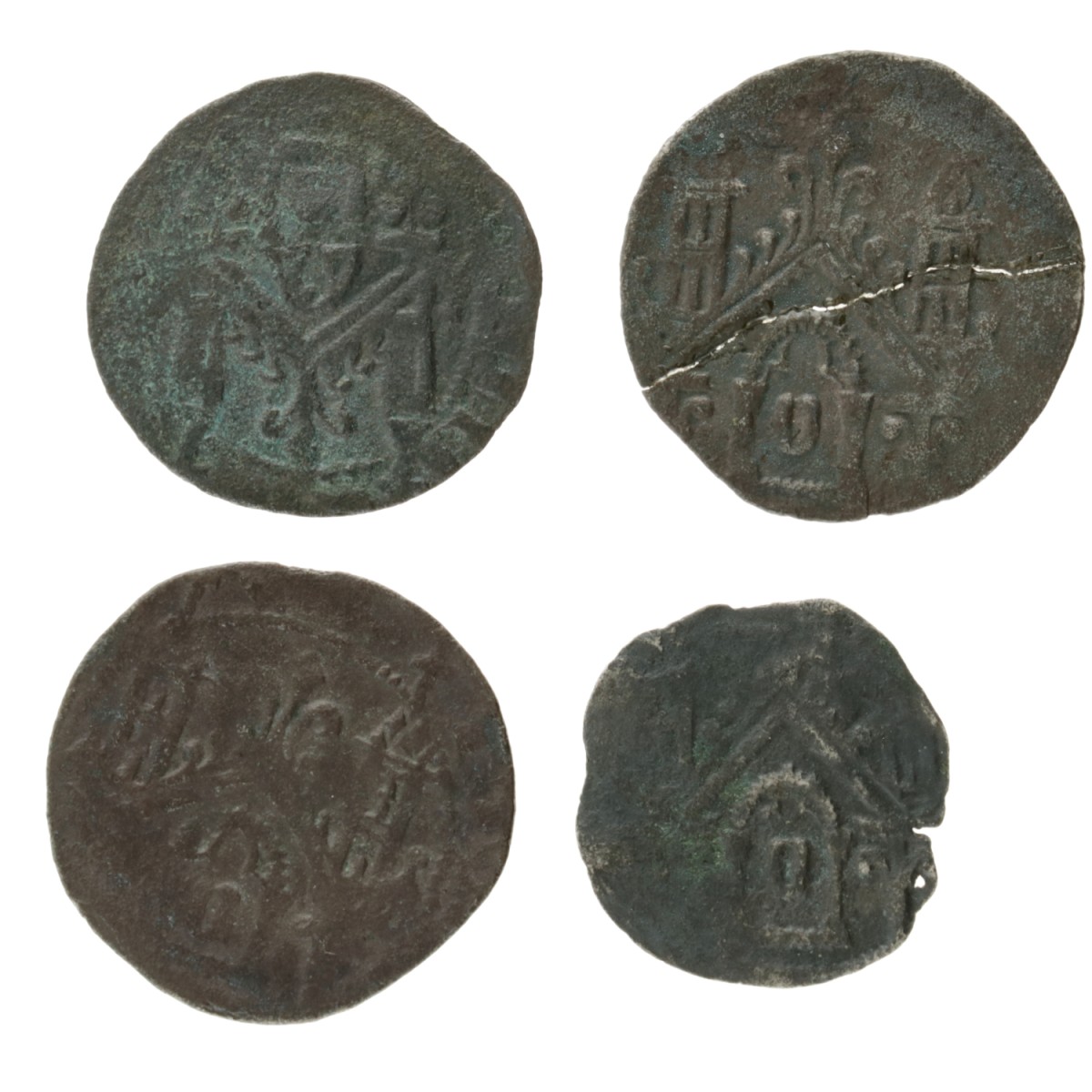 German states. Cologne. Siegfried von Westerburg. Lot (4) Denier. N.D. (1275 - 1297).