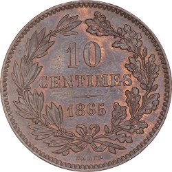 Luxembourg. Guillaume III. 10 Centimes. 1865.