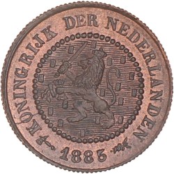 ½ Cent. Willem III. 1885. UNC -.