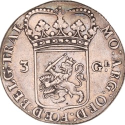 3 Gulden. Utrecht. 1794. Zeer Fraai.