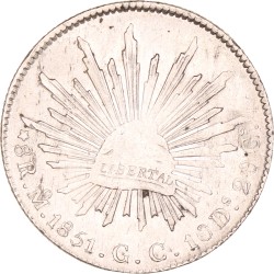 Mexico. 8 Reales. 1851 Mo-GC.