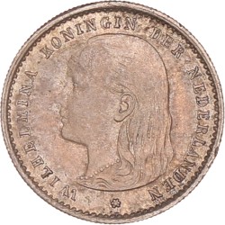 10 Cent. Wilhelmina. 1895. Prachtig +.