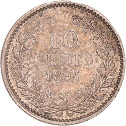 10 Cent. Wilhelmina. 1895. Prachtig +.