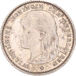 10 Cent. Wilhelmina. 1893. UNC -.