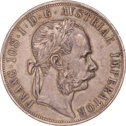 Austria. Austria-Hungary. Franz Joseph I. 2 Florin. 1877.