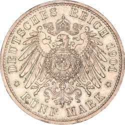 German States. Prussia. Wilhelm II. 5 Mark. 1901.