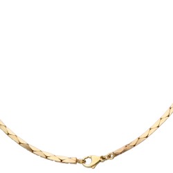 14 kt. Bicolor gouden collier bezet met ca. 1.13 ct. diamant.