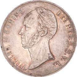 2½ Gulden. Willem II. 1849. Zeer Fraai / Prachtig.