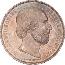 2½ Gulden. Willem III. 1870. UNC -.