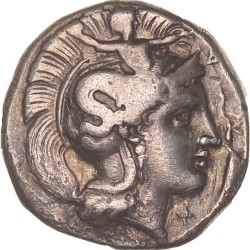 Lucania. Heracleia. AR Nomos or Didrachm. N.D. (390 - 340 BC).