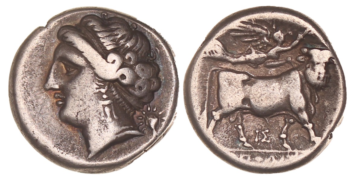 Campania. Neapolis. AR Nomos or Didrachm. N.D. (275 - 250 BC).