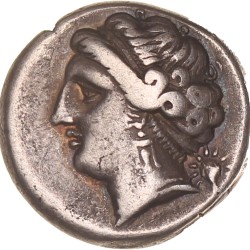 Campania. Neapolis. AR Nomos or Didrachm. N.D. (275 - 250 BC).