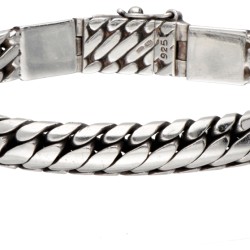 Sterling zilveren Buddha to Buddha 'Ben XS' armband bezet met turkoois.