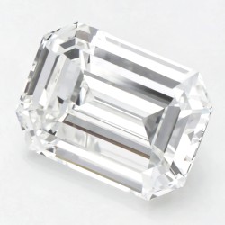 GIA-gecertificeerde emerald geslepen natuurlijke diamant van 3.13 ct.