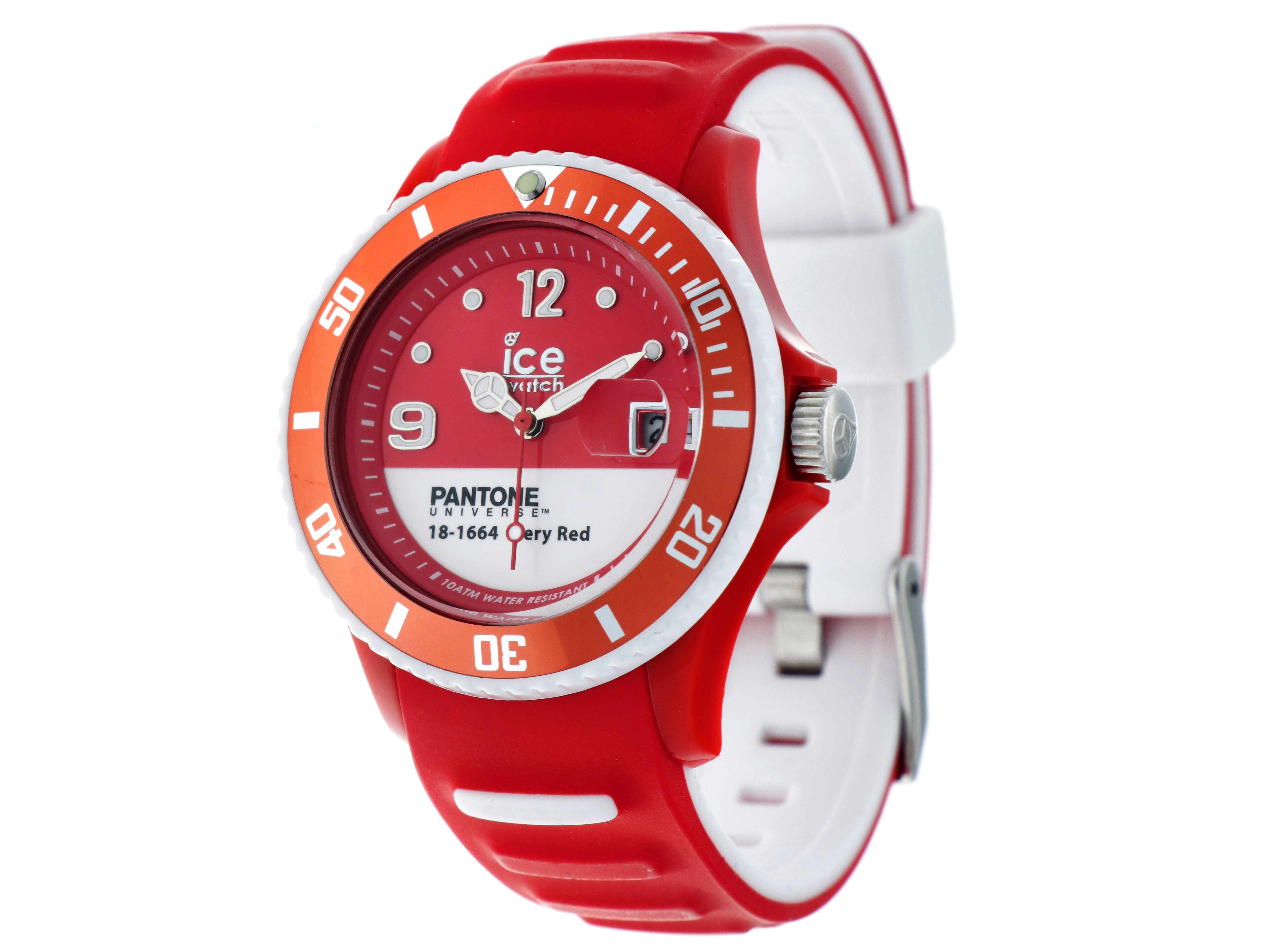 Ice-Watch Pantone Universe 18-1664 Fiery Red PAN.BC.U.S.13 - Unisex polshorloge - ca. 2020.