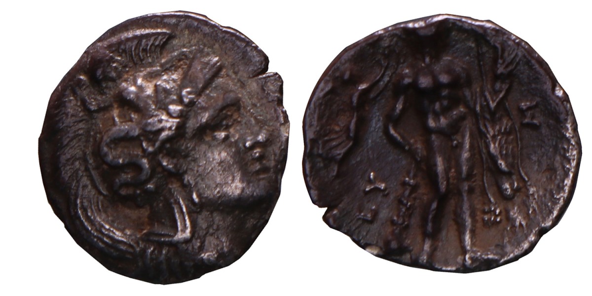 Luciana. Herakleia. AR Diobol. N.D. (340-330 BC).