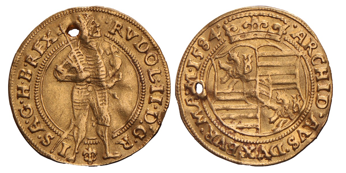 Bohemia. Prague. Rudolf II. Ducat. 1584.